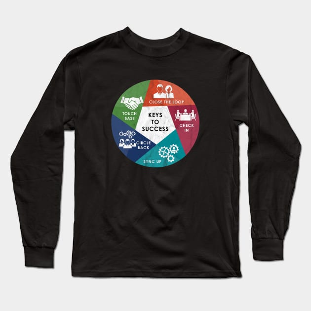 Corporate Speak Keys to Success Long Sleeve T-Shirt by karutees